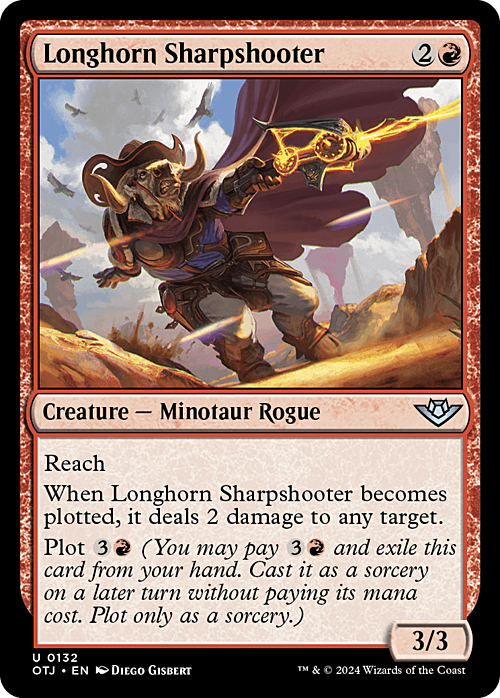 Longhorn Sharpshooter Card Front