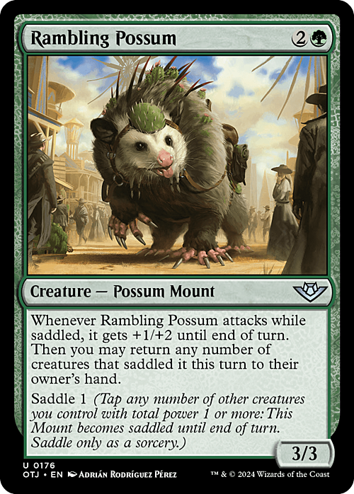 Opossum da Escursione Card Front