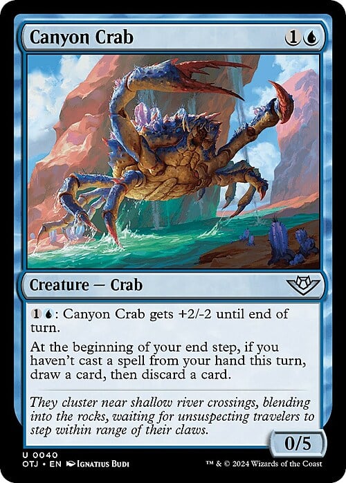 Canyon Crab Card Front