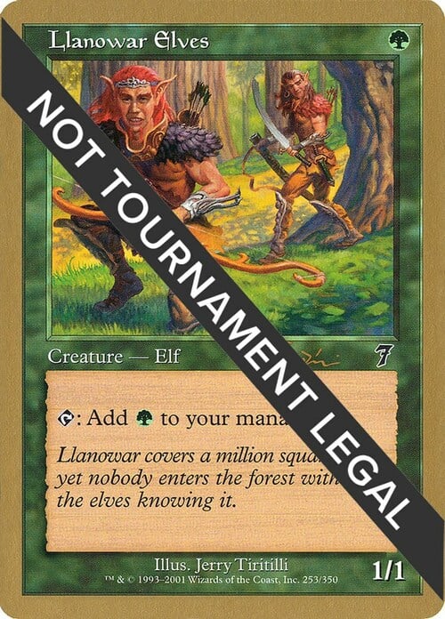 Llanowar Elves Card Front