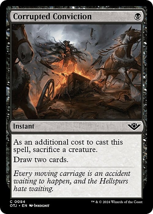 Corrupted Conviction Card Front