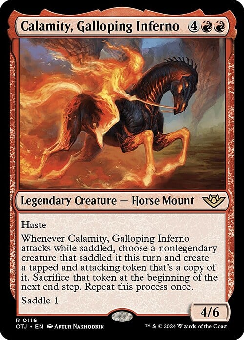 Calamità, Inferno Galoppante Card Front