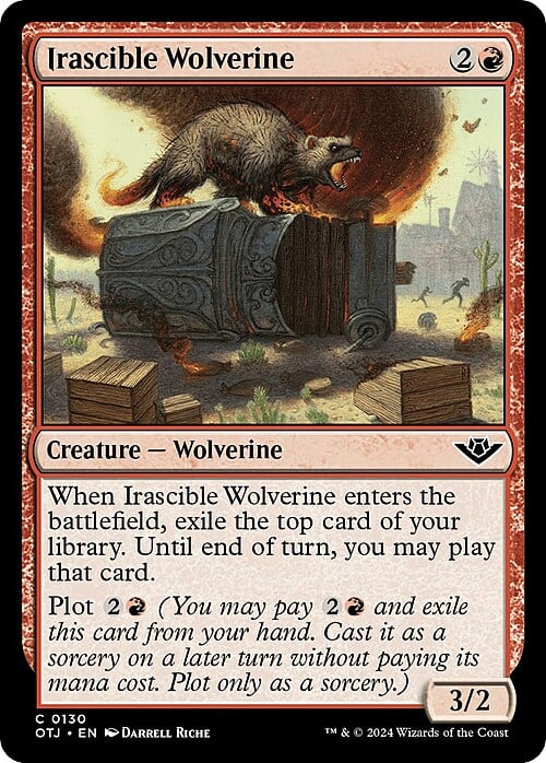 Irascible Wolverine Card Front