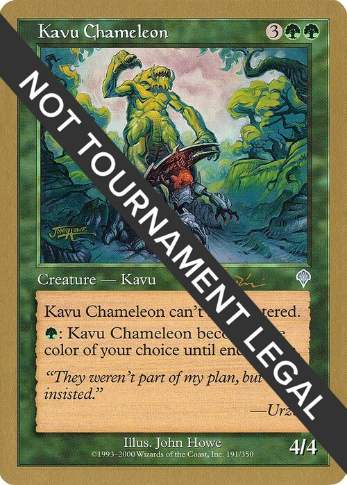 Kavu Chameleon Card Front