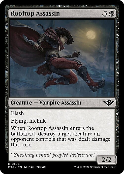 Rooftop Assassin Card Front