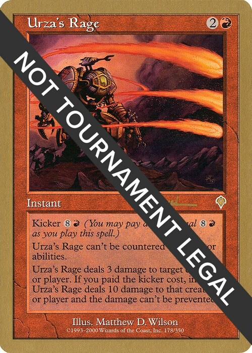 Urza's Rage Card Front