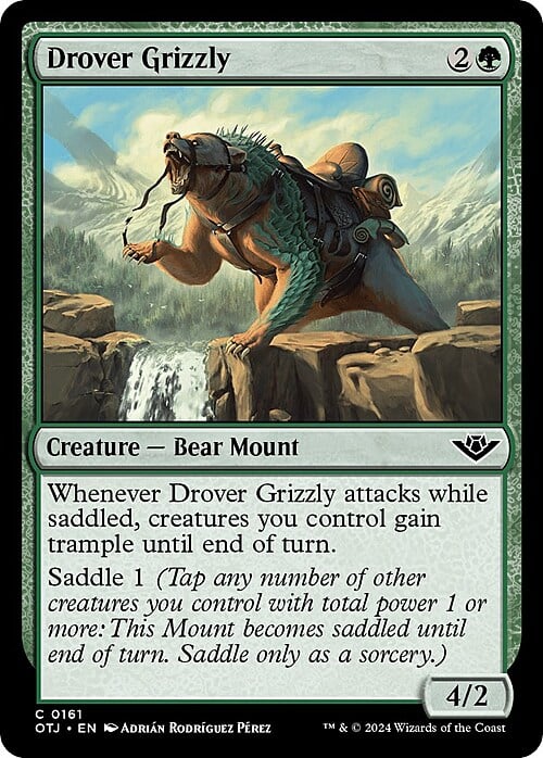 Drover Grizzly Card Front