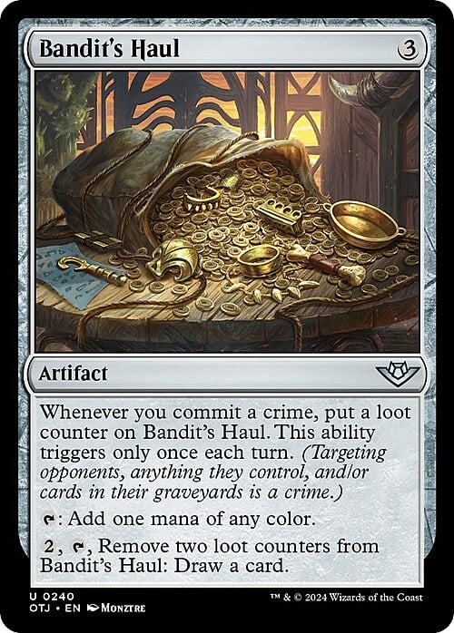Bandit's Haul Card Front