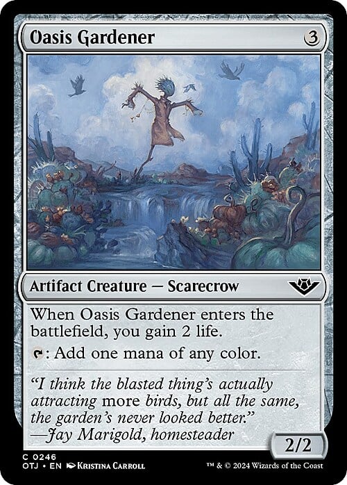 Oasis Gardener Card Front