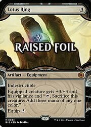 Lotus Ring · Raised Foil 063