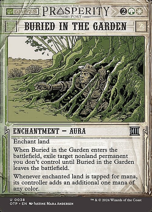 Buried in the Garden Card Front