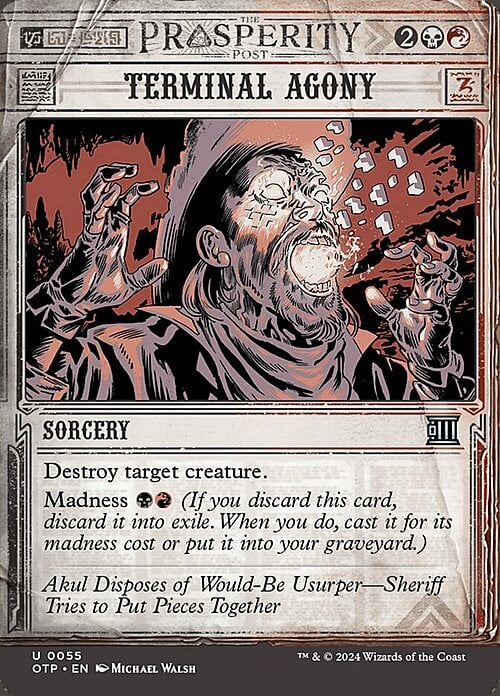 Terminal Agony Card Front