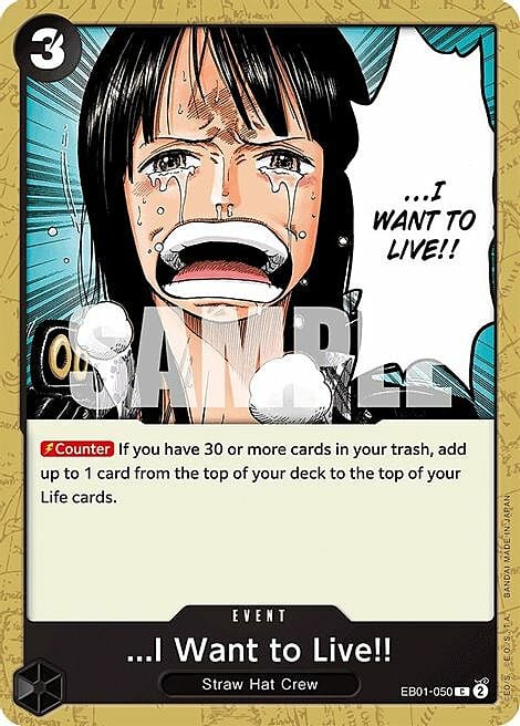 ...I Want to Live!! Card Front