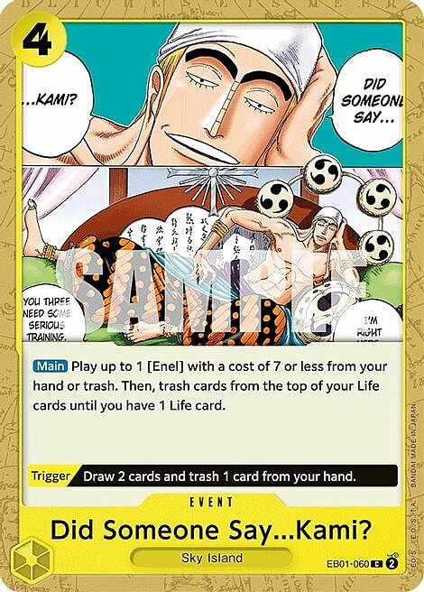 Did Someone Say...Kami? Card Front