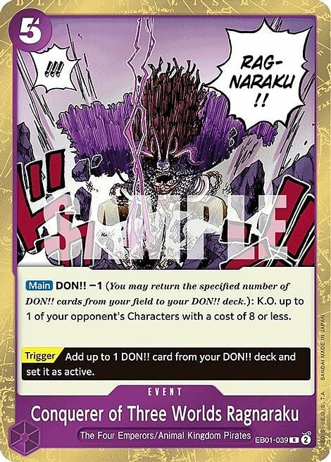 Conquerer of Three Worlds Ragnaraku Card Front