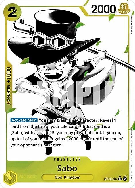 Sabo Card Front