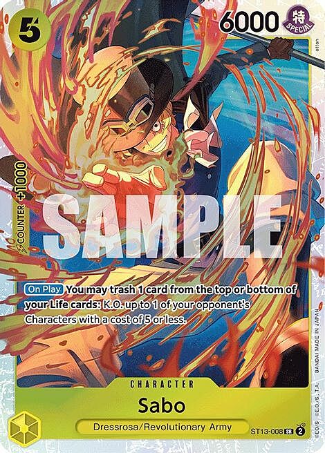 Sabo Card Front