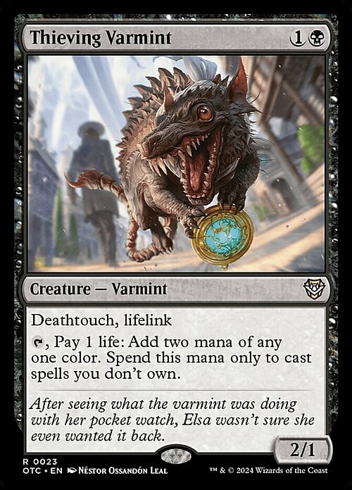 Thieving Varmint Card Front