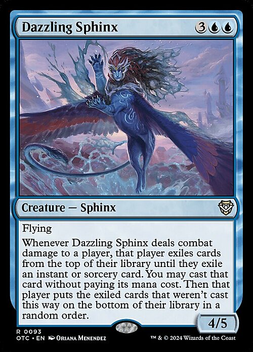 Dazzling Sphinx Card Front
