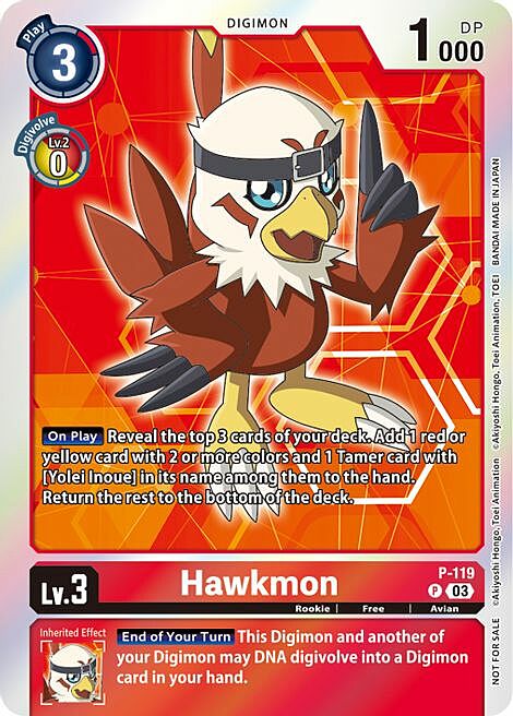 Hawkmon Card Front