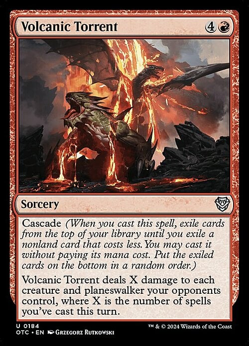 Volcanic Torrent Card Front