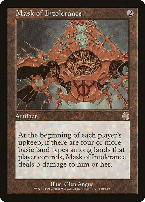 Mask of Intolerance Card Front