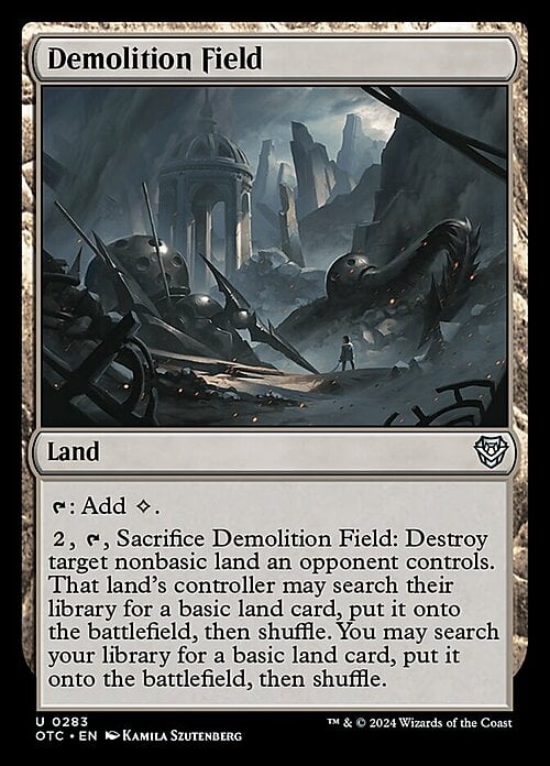 Demolition Field Card Front