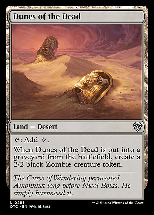 Dune dei Defunti Card Front