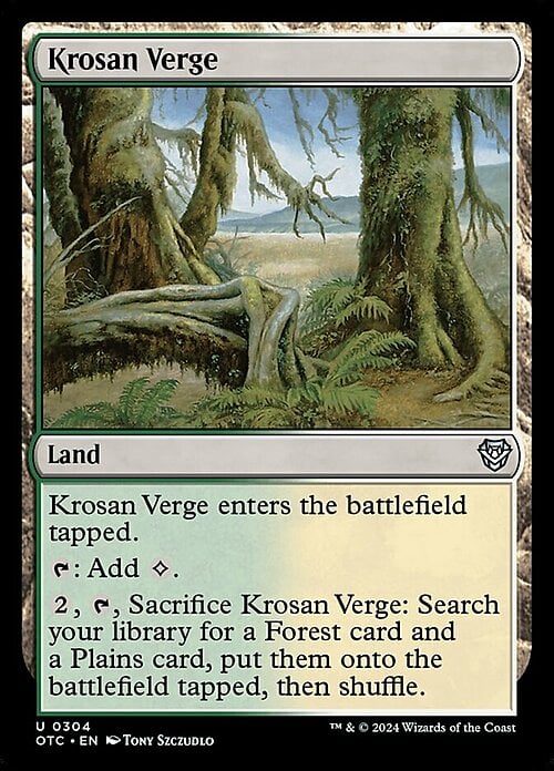 Krosan Verge Card Front