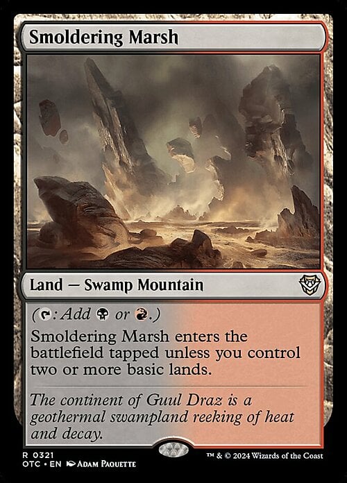 Smoldering Marsh Card Front