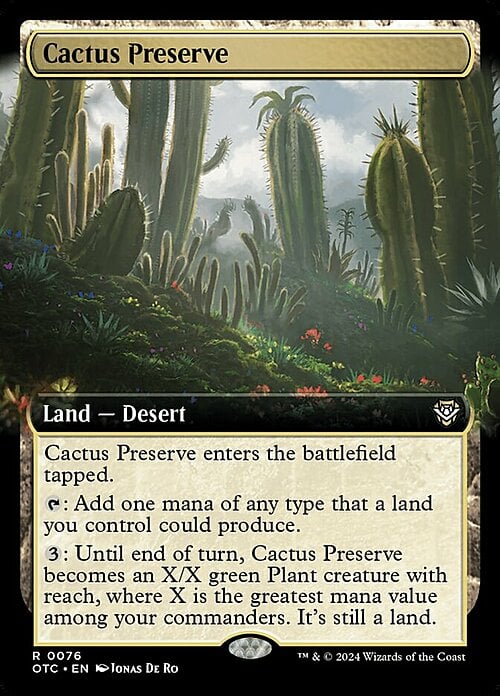 Cactus Preserve Card Front