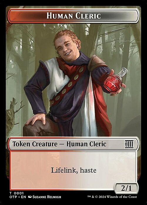 Human Cleric Card Front
