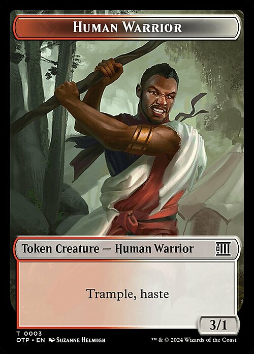 Human Warrior Card Front