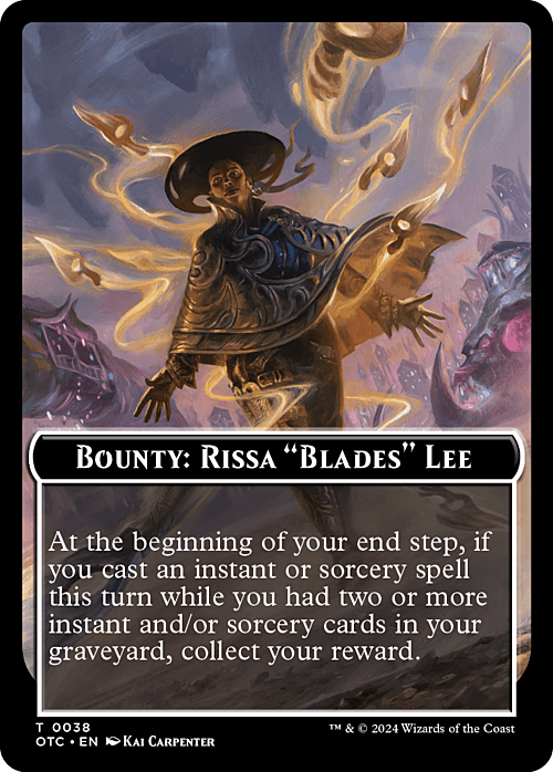 Bounty: Rissa "Blades" Lee // Bounty Rules Card Front