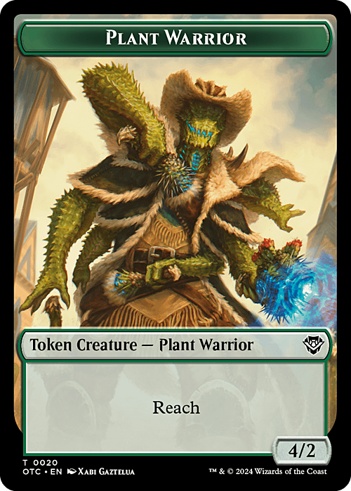 Treasure // Plant Warrior Card Front