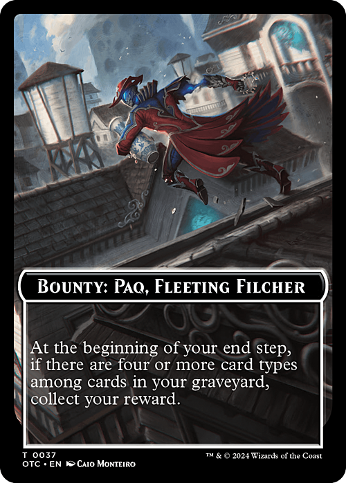 Bounty: Paq, Fleeting Filcher // Bounty Rules Card Front