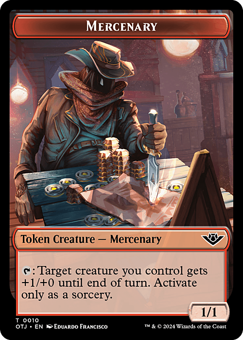 Mercenary // Treasure Card Front
