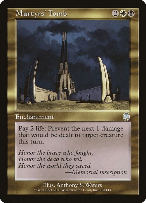 Martyrs' Tomb Card Front