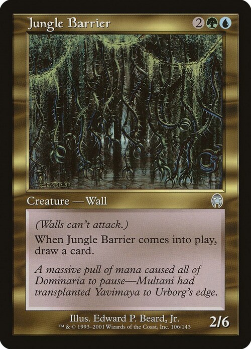 Jungle Barrier Card Front