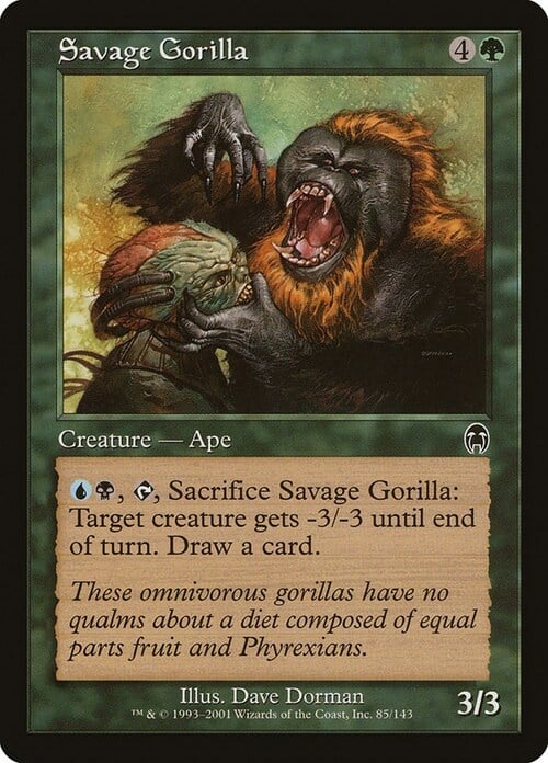 Savage Gorilla Card Front