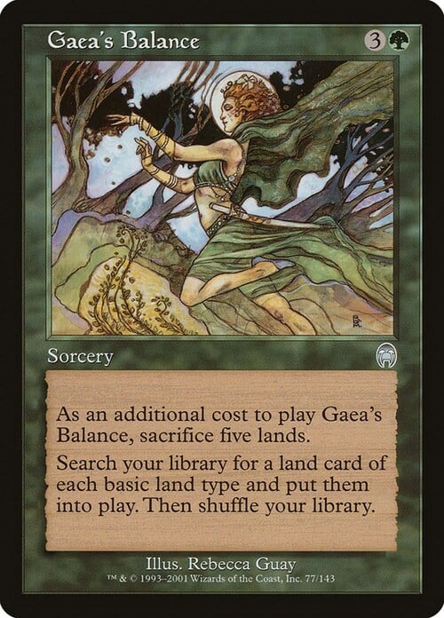 Equilibrio di Gaea Card Front