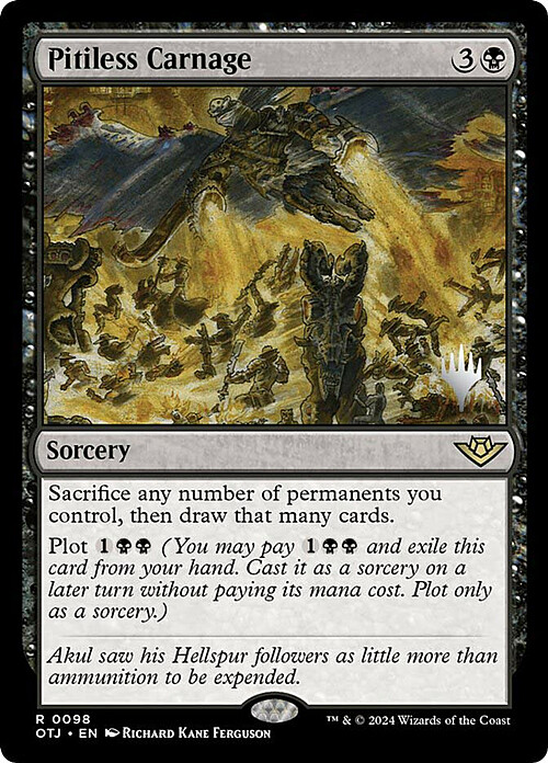Pitiless Carnage Card Front