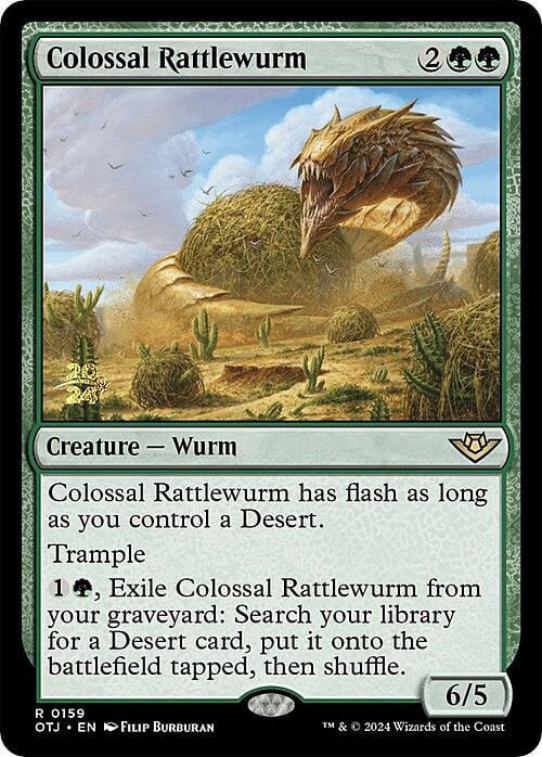 Colossal Rattlewurm Card Front