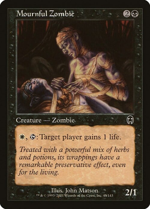 Mournful Zombie Card Front