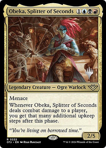 Obeka, Splitter of Seconds Card Front