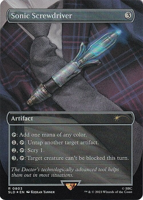 Sonic Screwdriver Card Front