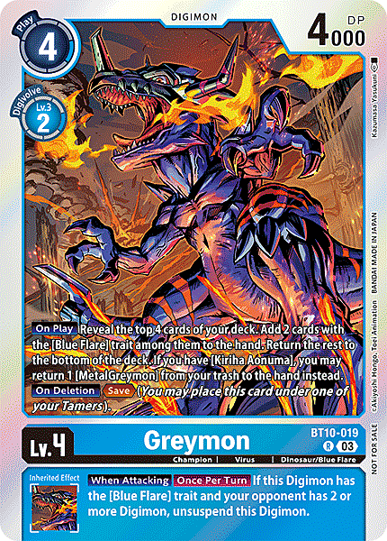 Greymon Card Front