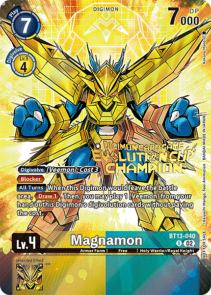 Magnamon Card Front