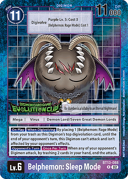 Belphemon: Sleep Mode Card Front