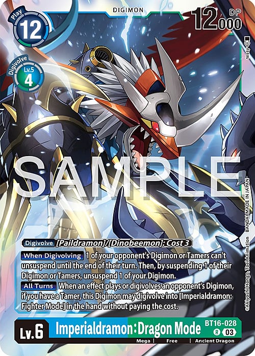 Imperialdramon: Dragon Mode Card Front